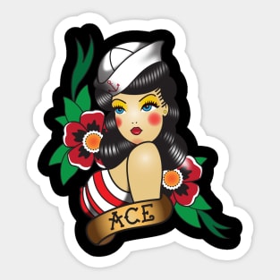 Sailor Pin Up Sticker